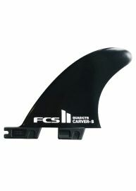 FCS 2 Carver Black Small Quad Rear Surfboard Fins