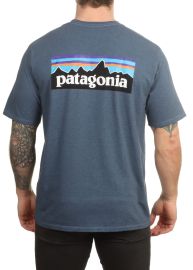 Patagonia P6 Logo ResponsibiliTee Utility Blue