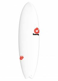 Torq Mod Fish Surfboard 6Ft 6 White
