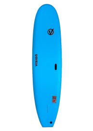Vision Shoot Out Soft Surfboard 7ft0 Cyan/Red