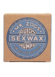 Sexwax Quick Humps Extra Hard Surfboard Wax Blue Tropic