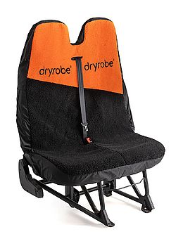 Dryrobe Waterproof Fluffy Double Seat Cover Orange/Black