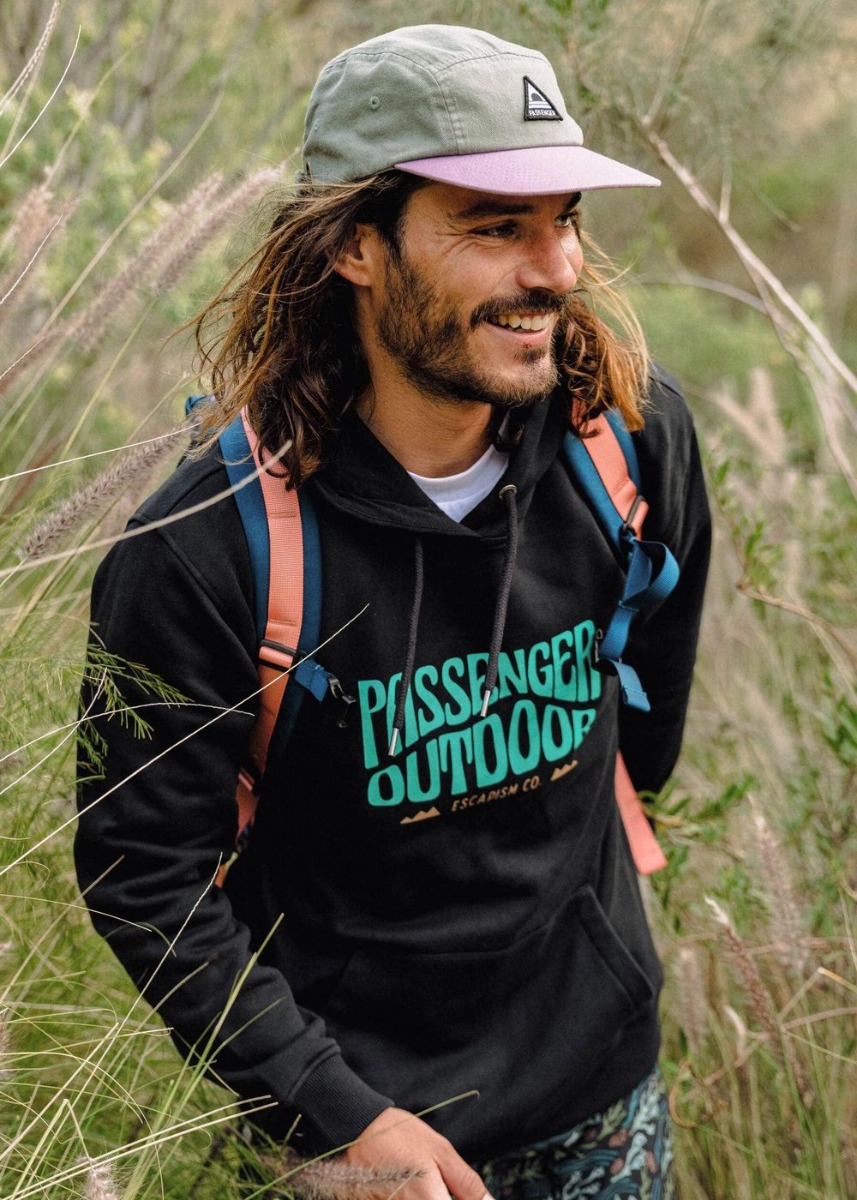 Passenger Yuca Organic Cotton Hoodie Black