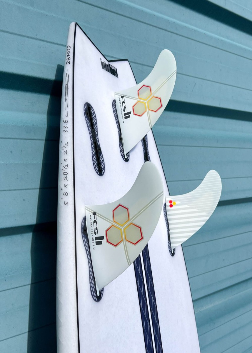 FCS 2 CI Performance Core Large Surfboard Fins White