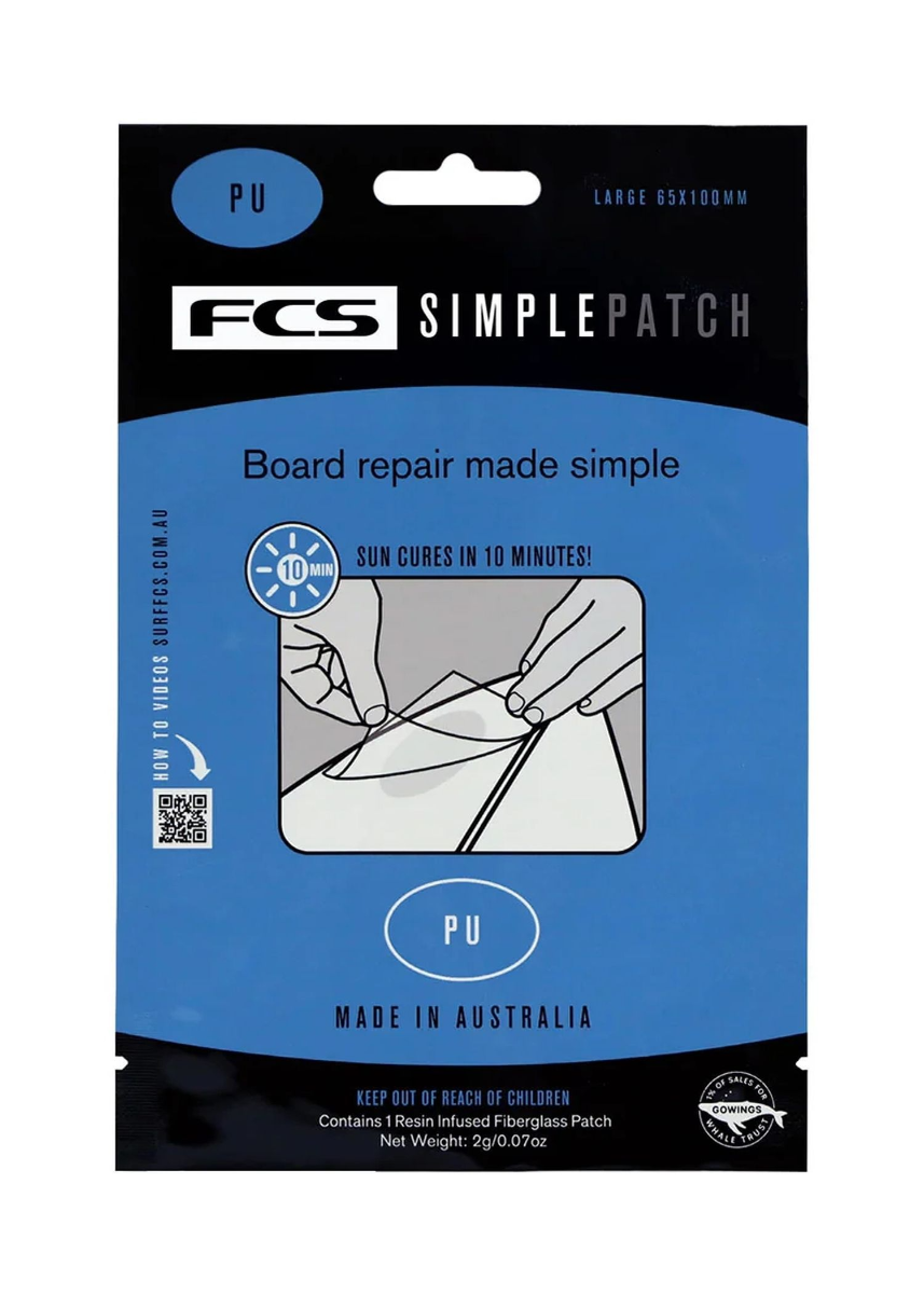 FCS Simple Patch Surfboard Repair Patch Large PU