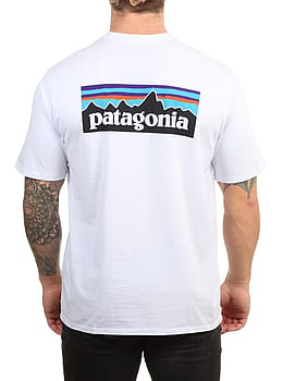 Patagonia P6 Logo Responsibili-Tee White