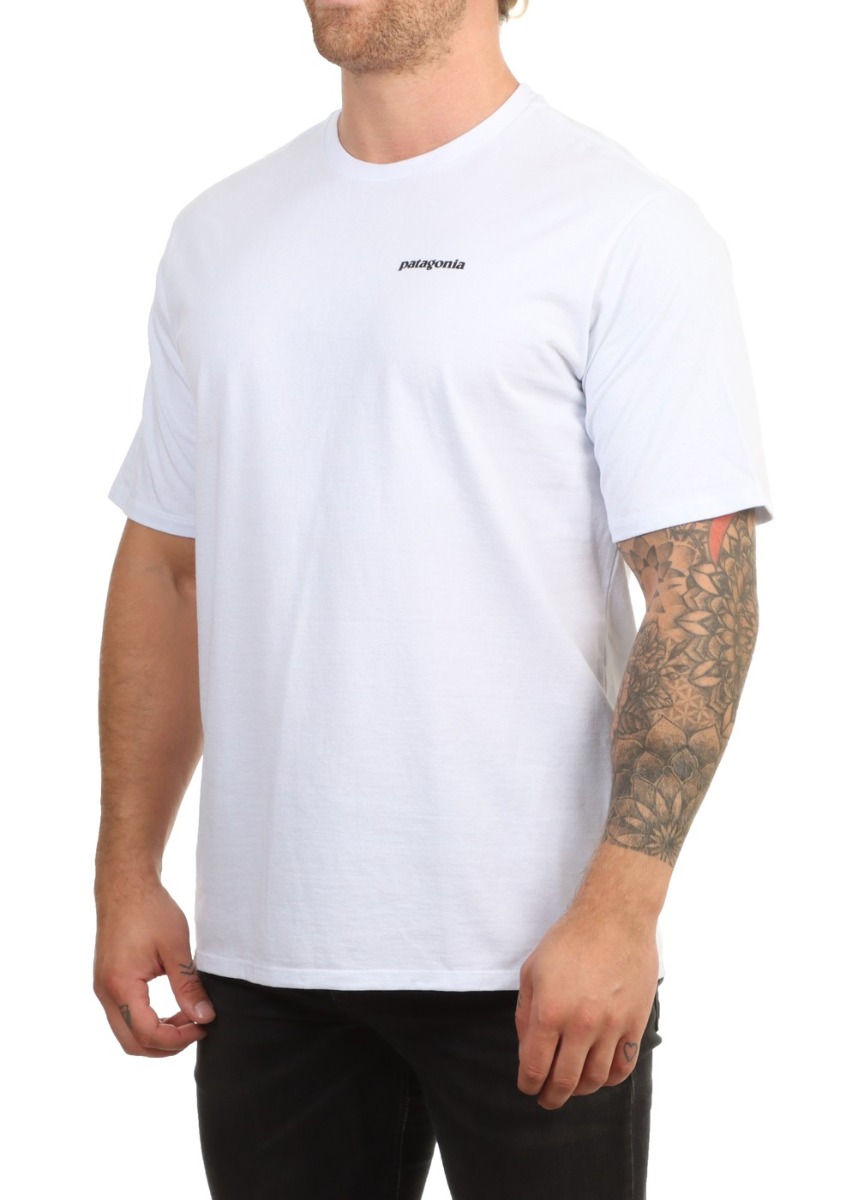 Patagonia P6 Logo Responsibili-Tee White