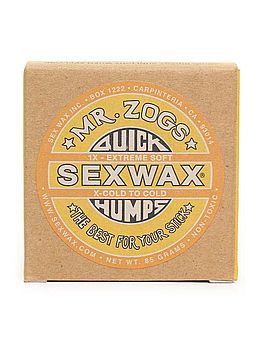 Sexwax Quick Humps Extra Soft Surfboard Wax Yellow X-Cold To Cold