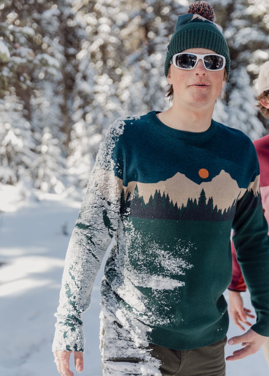 Kavu Highline Sweater Mountain Stripe