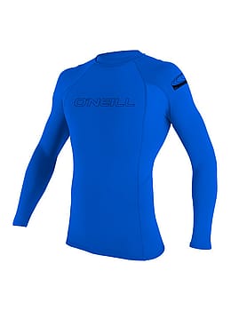 ONeill Kids Basic Skins Long Sleeve Rash Vest Pacific