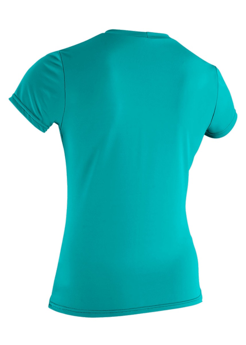 ONeill Ladies Basic Skins Rash Tee Light Aqua