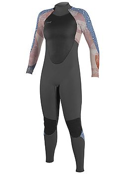 ONeill Ladies Epic 3/2 Back Zip Wetsuit Graphite