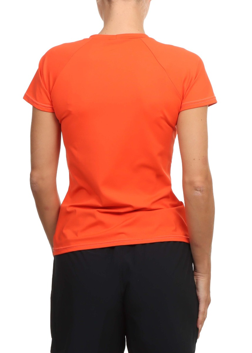 ONeill Ladies Short Sleeve Rash Sun Tee Palm Coral