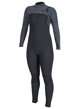 ONeill Ladies Blueprint 5/4+ Chest Zip Wetsuit Blk