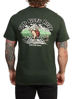 Old Guys Rule Dogs Best Friend III Tee Green