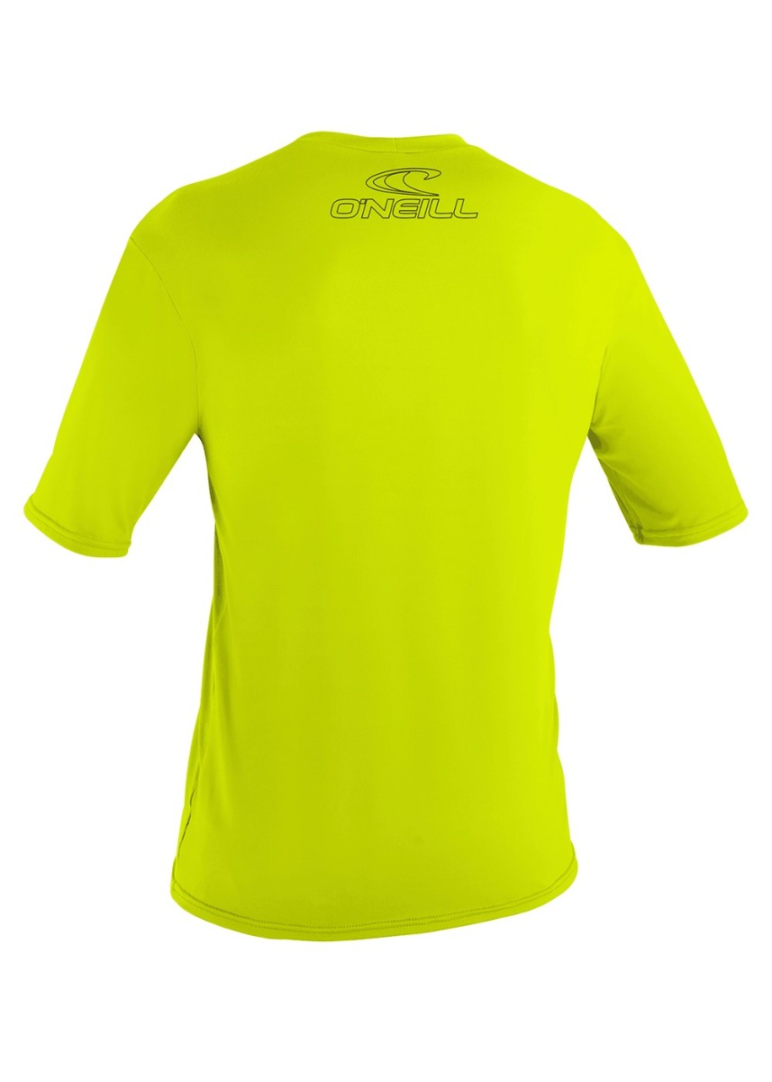 ONeill Basic Skins Short Sleeve Rash Tee Lime