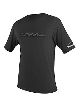 ONeill Basic Skins Short Sleeve Rash Tee Black