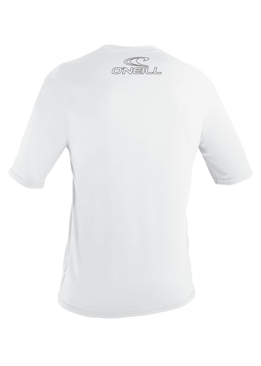 ONeill Basic Skins Short Sleeve Rash Tee White