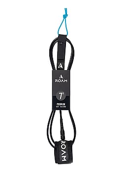 Roam Premium Surfboard Leash 7FT Black