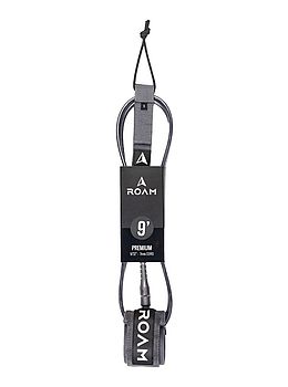 Roam Premium Surfboard Leash 9FT Grey