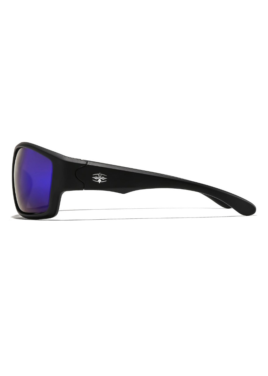 Ritual Vision The Decline Sunglasses Matte Black Blue Polarised