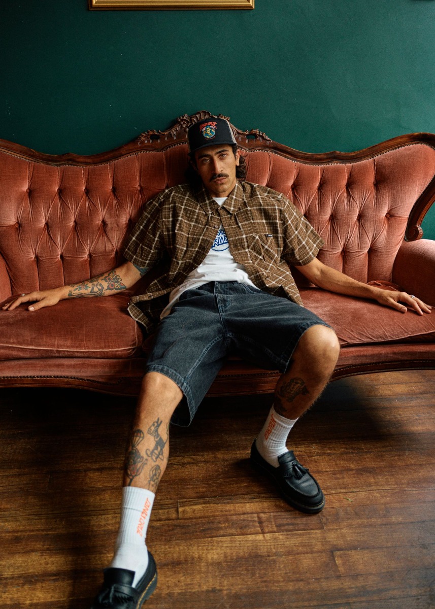 Santa Cruz Eli Shirt Brown Check