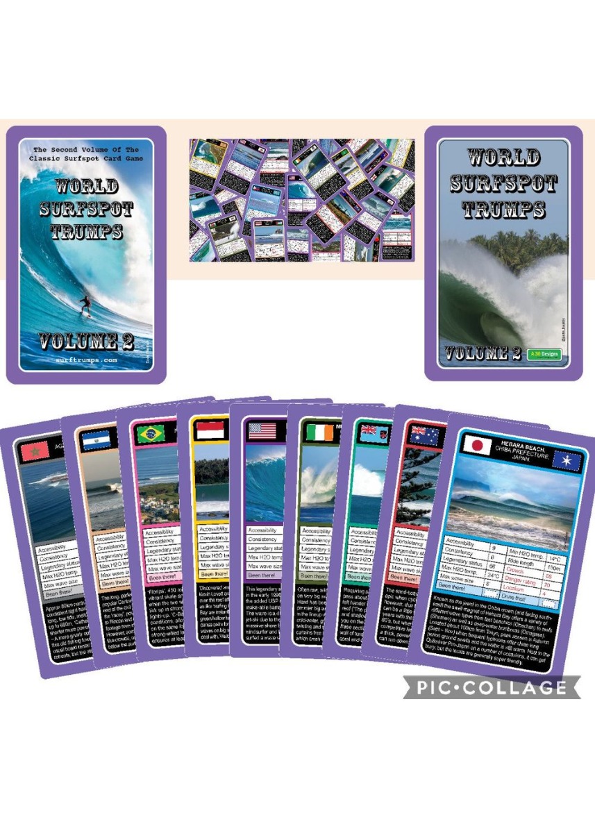 World Surfspot Trump Cards Volume 2 Purple