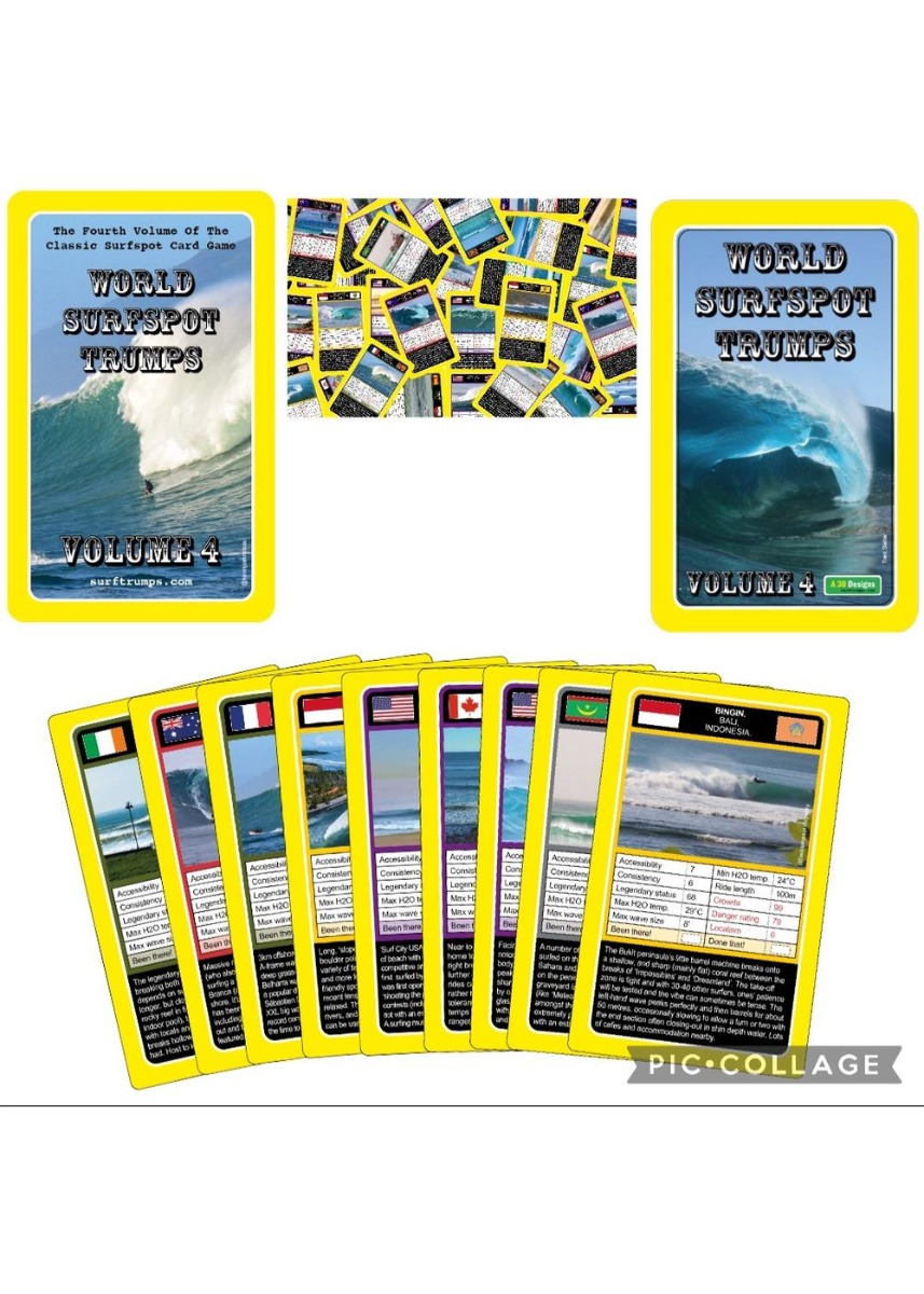World Surfspot Trump Cards Volume 4 Yellow