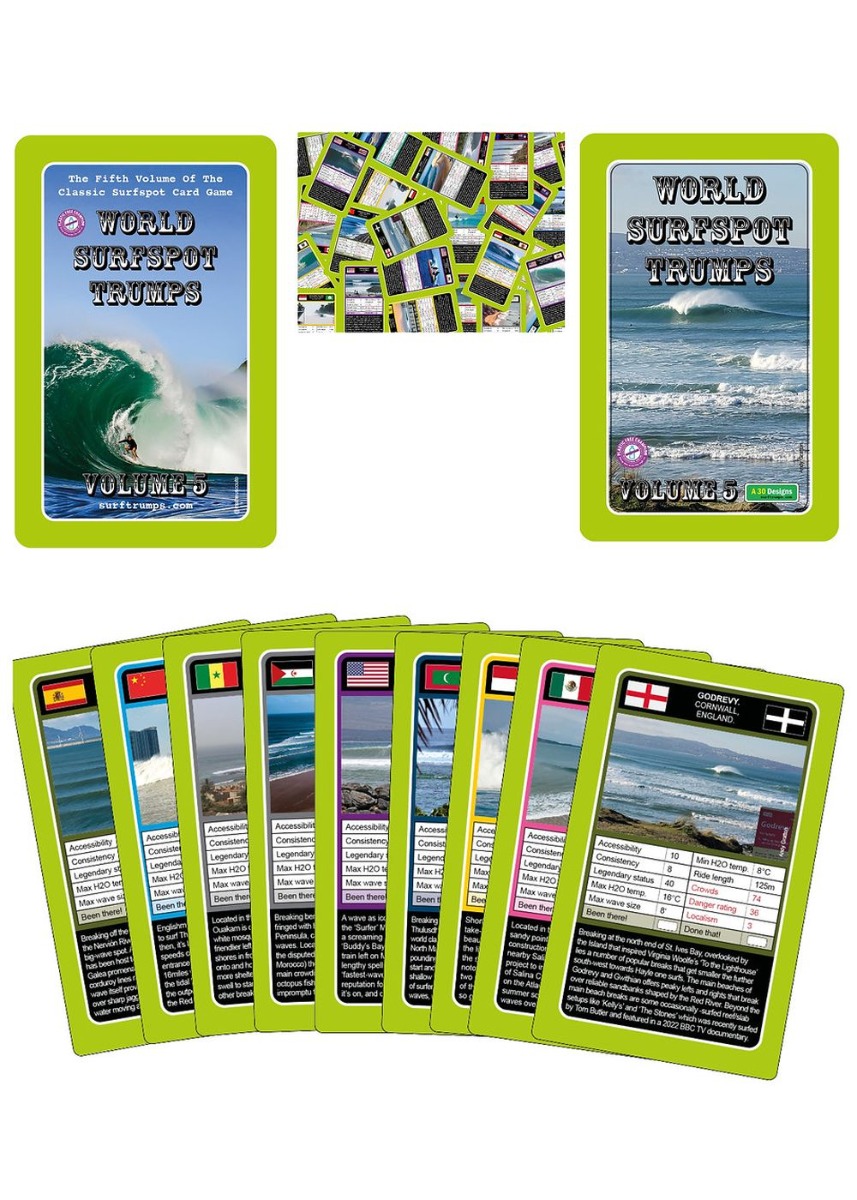 World Surfspot Trump Cards Volume 5 Green