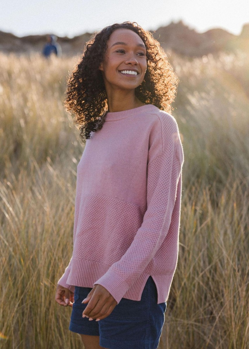 Passenger Cove Organic Knit Sweater Pink Haze