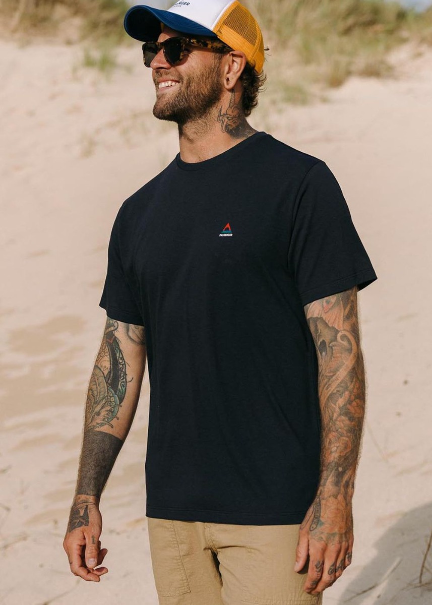 Passenger Classic Logo Recycled Tee Black
